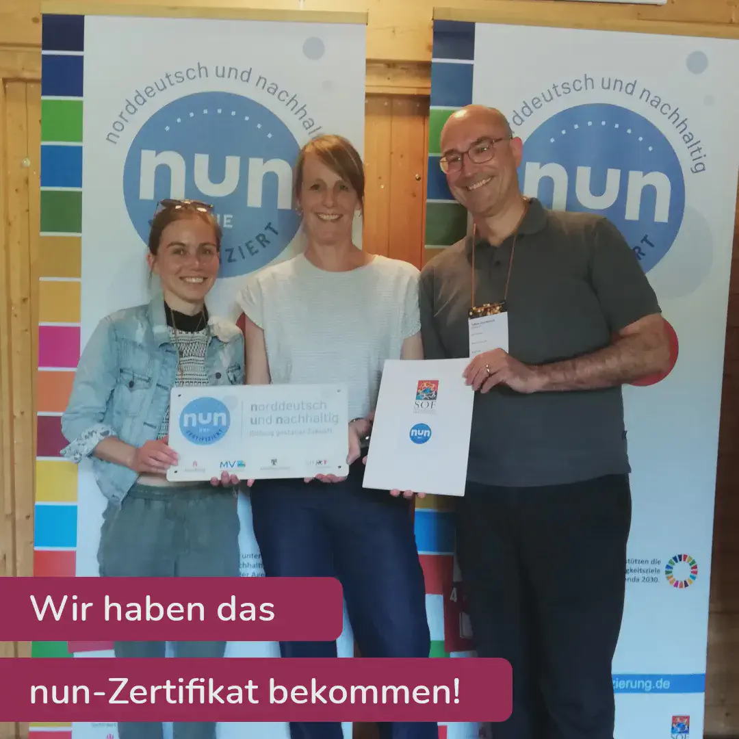 Wir haben das nun-Zertifikat bekommen!